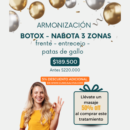 Toxina botulínica Nabota - Tratamiento facial antiarrugas