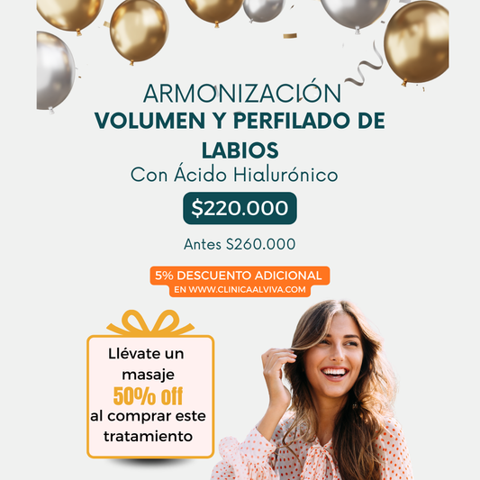 Volumen y perfilado de labios con Ácido Hialurónico