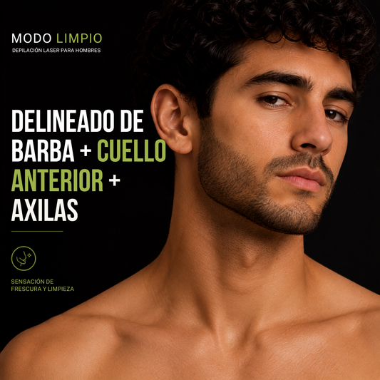 DELINEADO DE BARBA + CUELLO ANTERIOR + AXILAS
