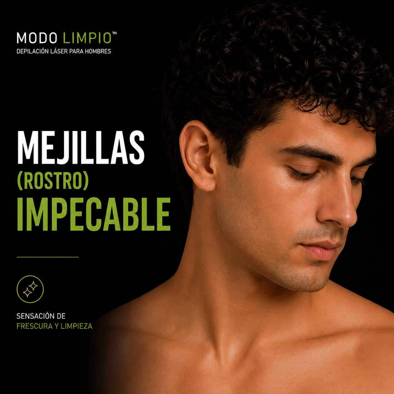 Mejillas Hombre – Depilación Láser Soprano Titanium | Clínica Alviva